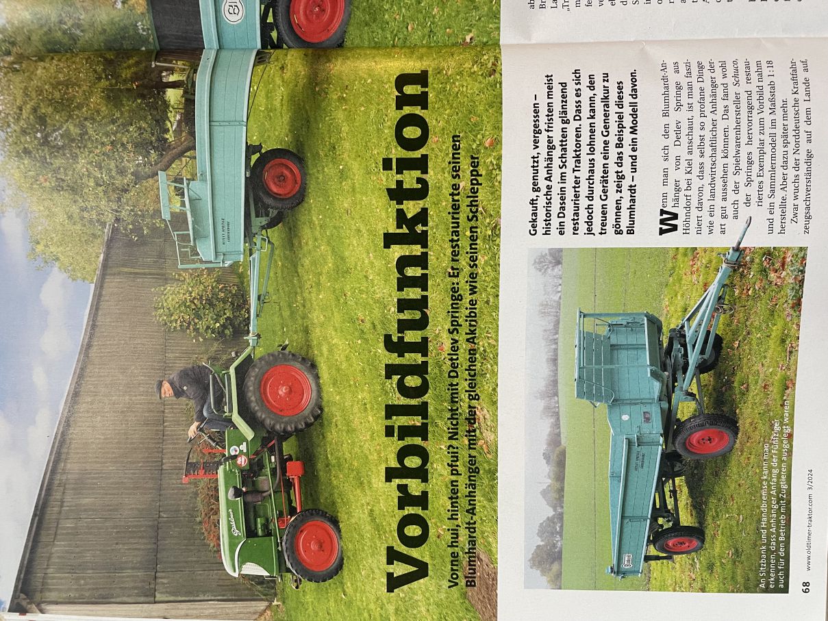 Artikel Anhänger Oldtimer Traktor